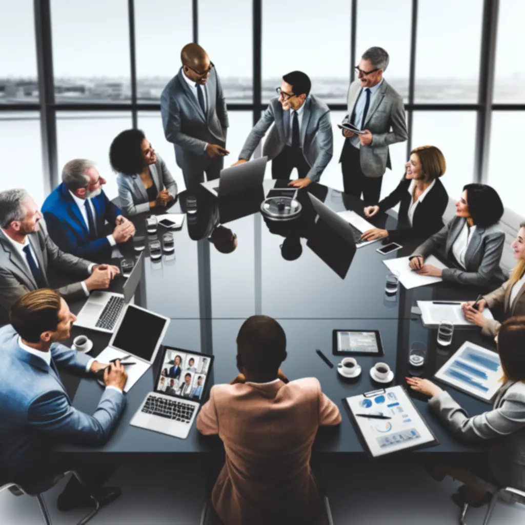 Zespół doradców biznesowych KIRIALI s.r.o. podczas spotkania strategicznego z klientem