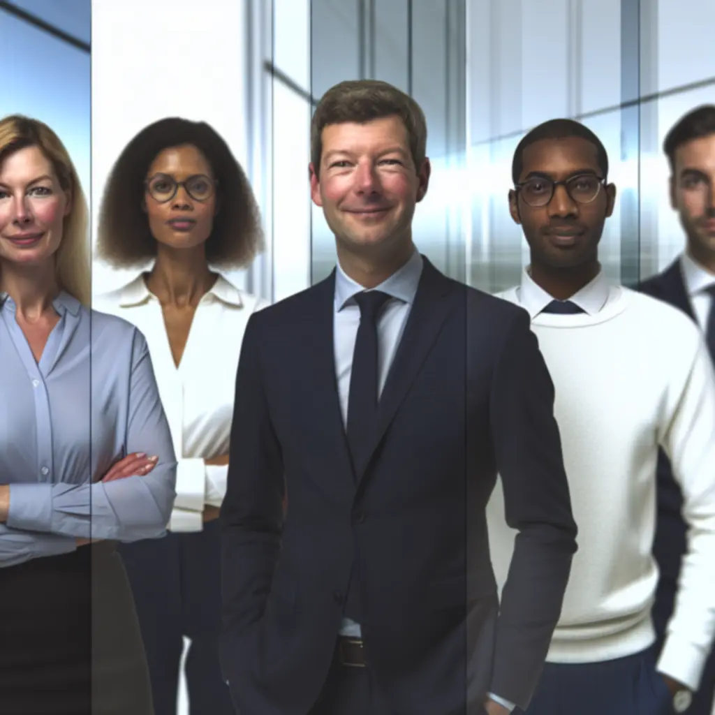 Zespół profesjonalnych konsultantów biznesowych KIRIALI s.r.o. w nowoczesnym biurze